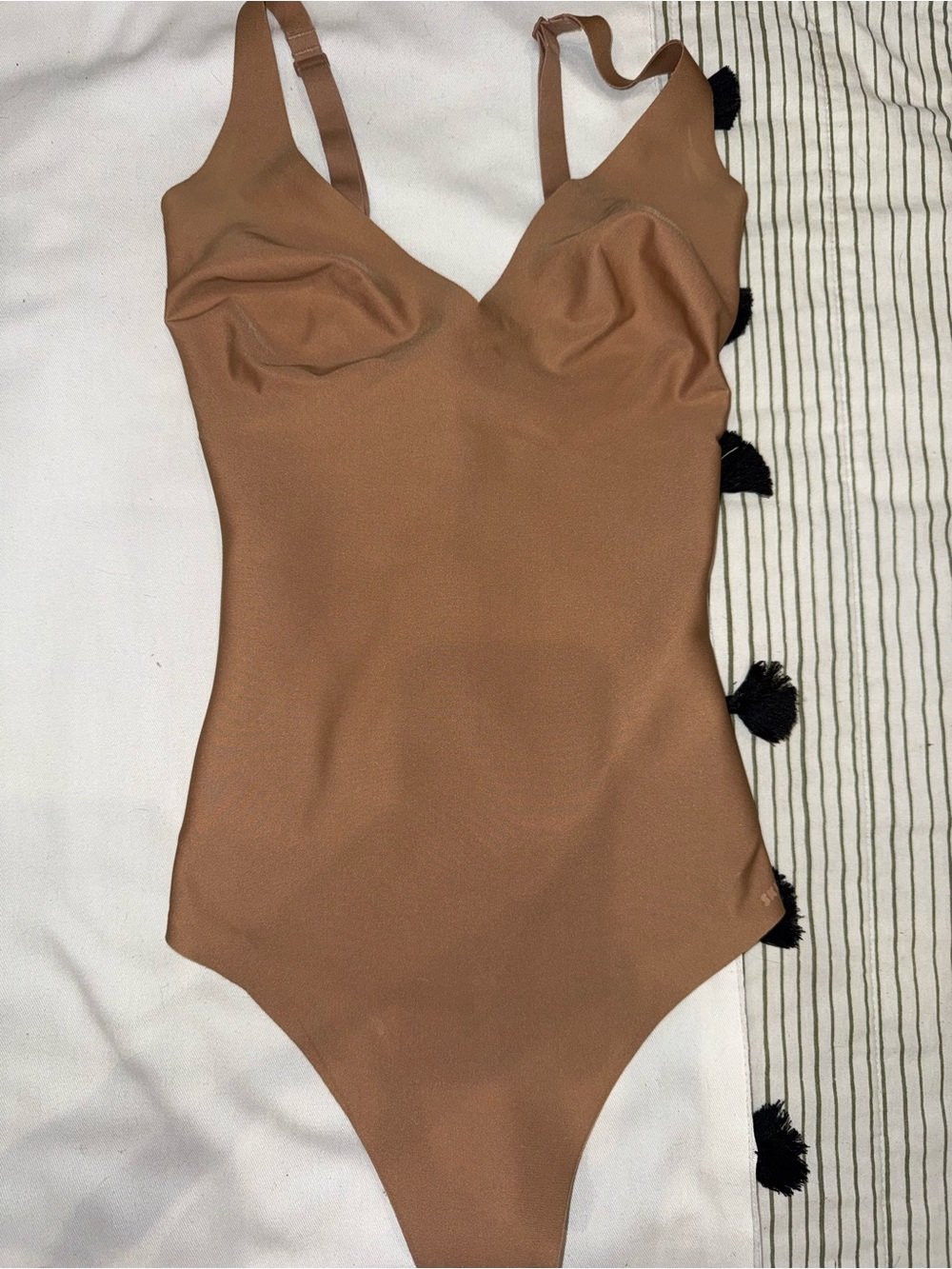 SKIMS Body Unlined Plunge Thong Bodysuit